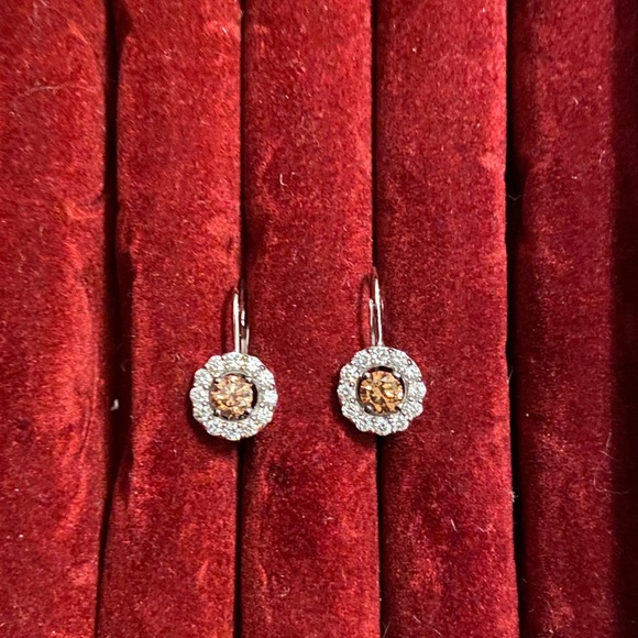 Le Vian® Earrings featuring Chocolate Diamonds & Nude Diamonds™ in Vanilla Gold® - Picture 6 of 10